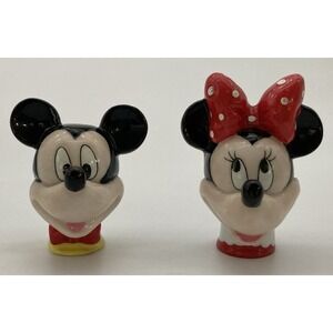 Enesco Disney Mickey & Co. Mickey & Minnie Mouse Porcelain Thimble Collectable
